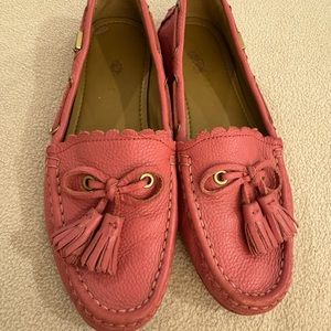 Coach Rose Pink Tassel Loafers